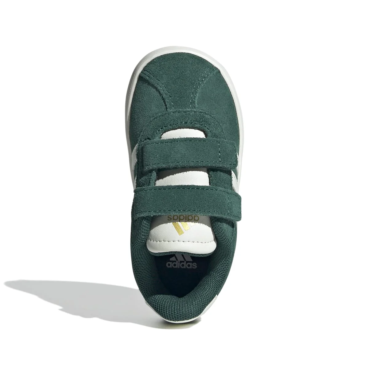Sneakers da bambino e bambina verde effetto scamosciato adidas VL Court 3.0 - Image 3