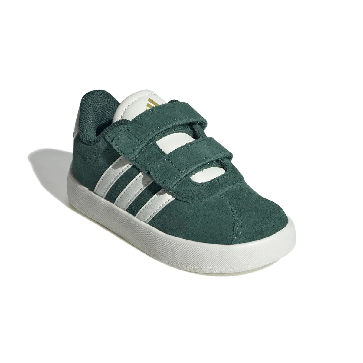Sneakers da bambino e bambina verde effetto scamosciato adidas VL Court 3.0 - Image 5