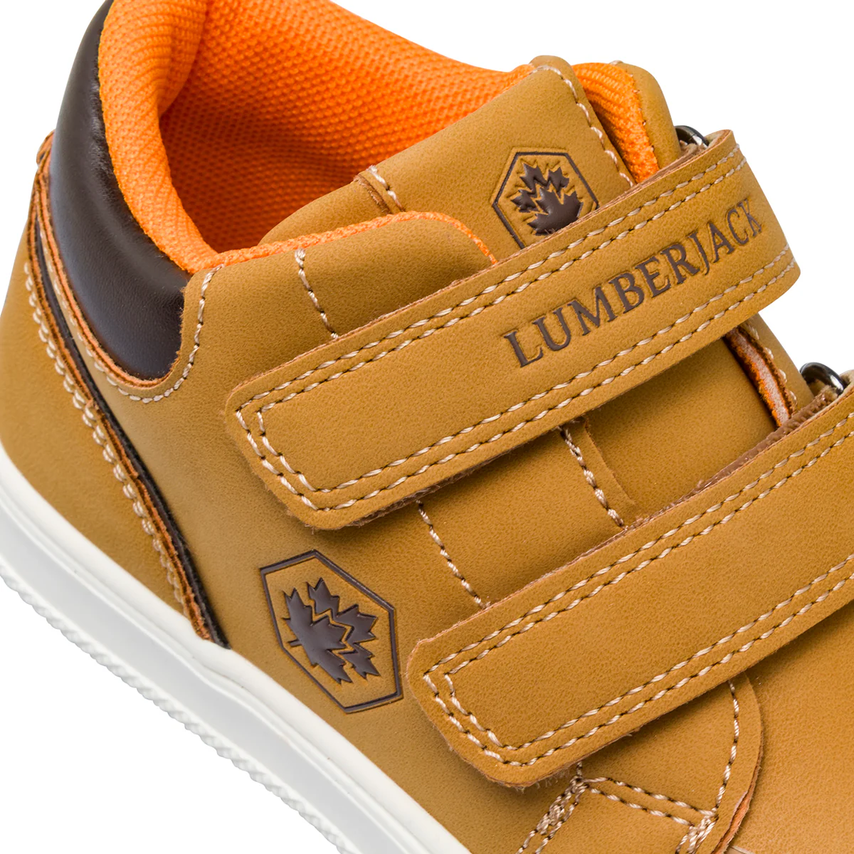 Sneakers da bambino gialle con chiusura a strappi Lumberjack - Image 4