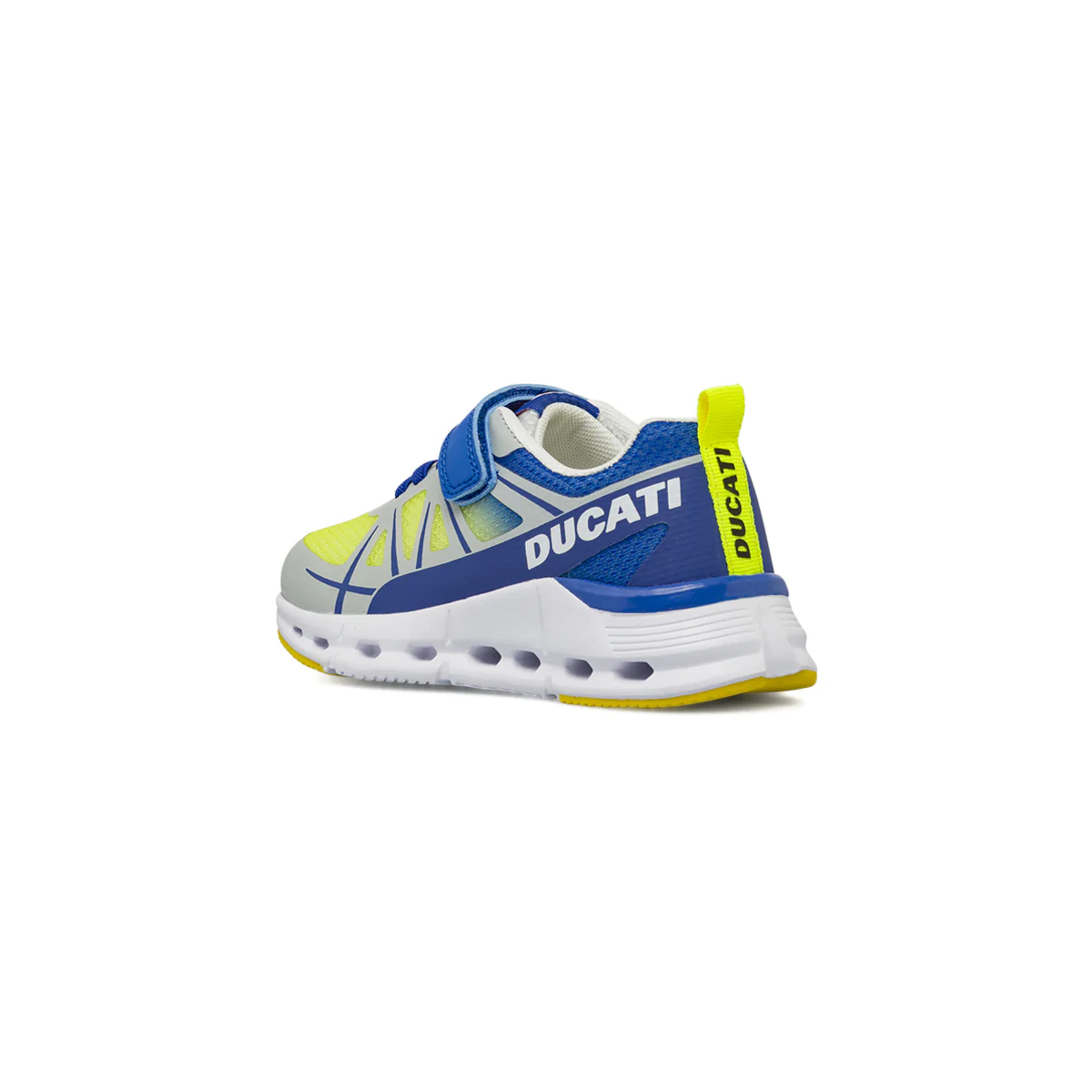 Sneakers da Bambino Gialle con dettagli blu Ducati - Image 3