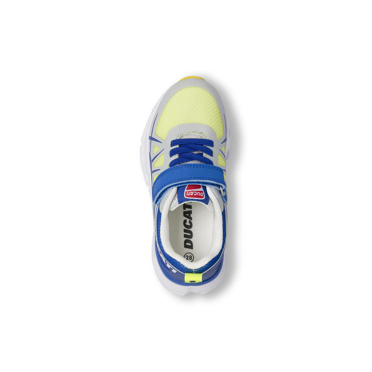 Sneakers da Bambino Gialle con dettagli blu Ducati - Image 5