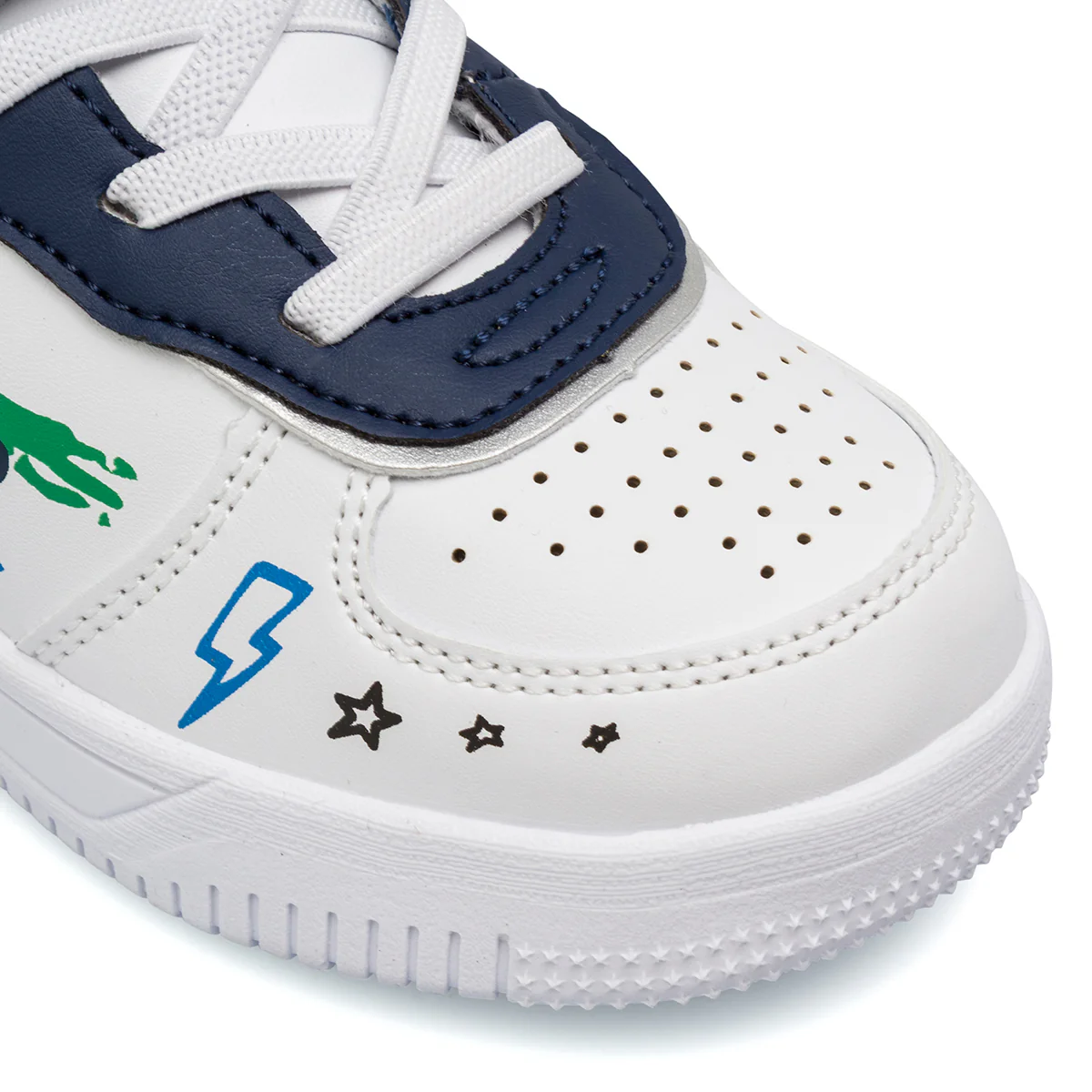 Sneakers da bambino high-top bianche con stampa graffiti Space Boy - Image 4