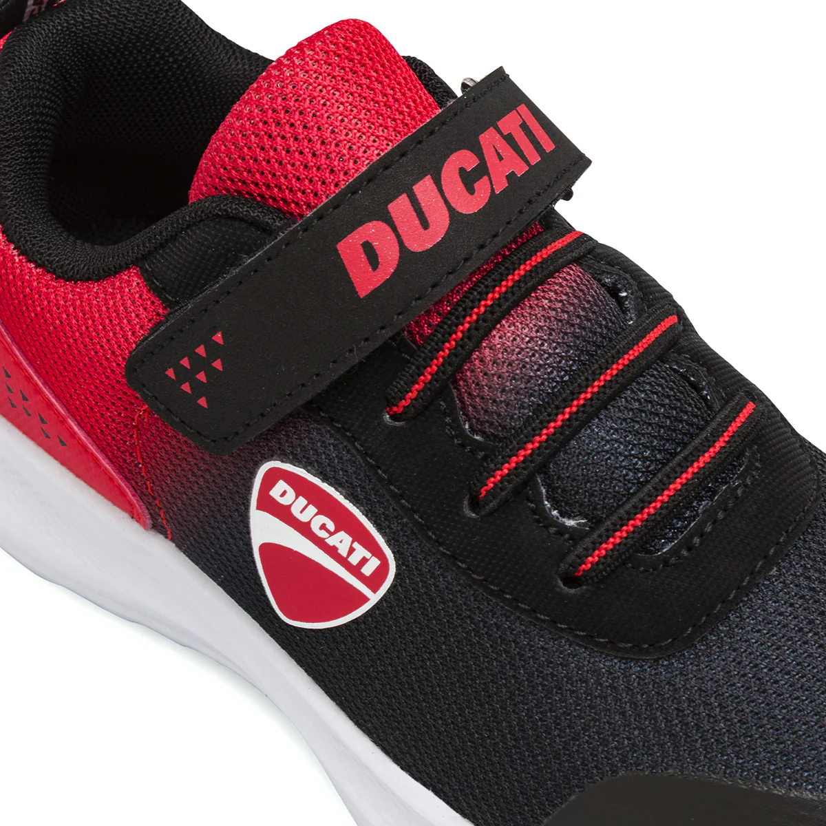 Sneakers da bambino nere con inserti rossi Ducati - Image 4