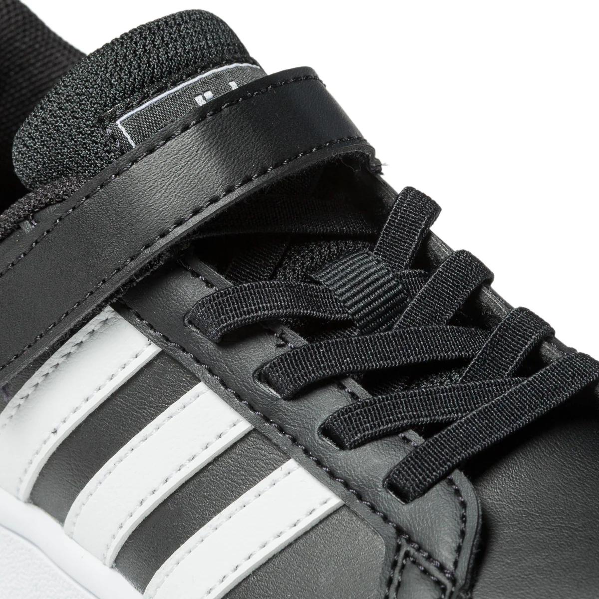 Sneakers da bambino nere con strisce a contrasto adidas Grand Court - Image 6