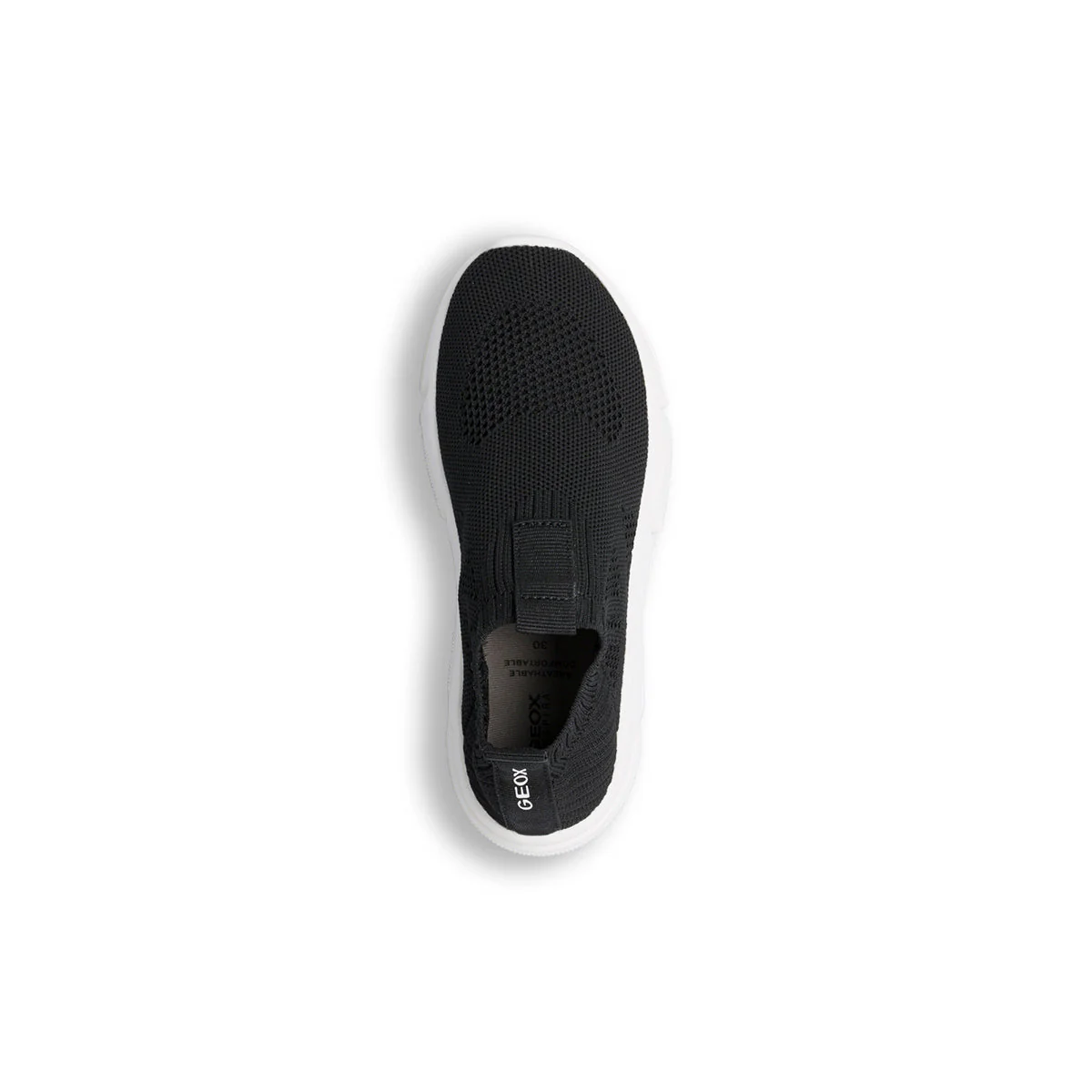 Sneakers da bambino nere in tessuto mesh Geox Aril - Image 6