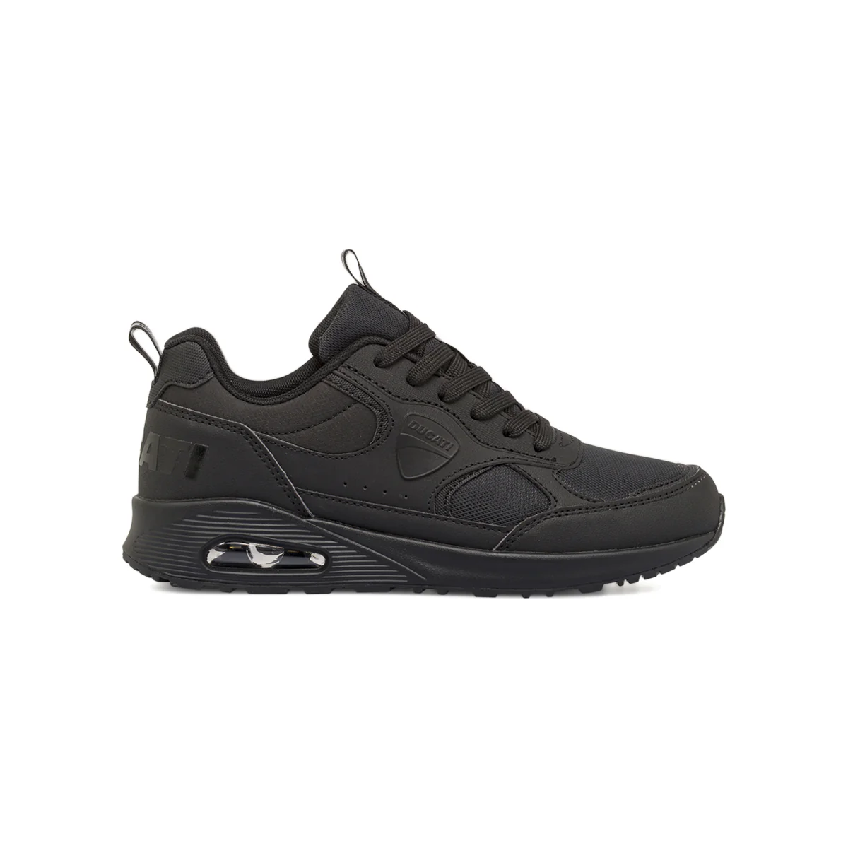 Sneakers da ragazzo nere modello sportivo con lacci Ducati