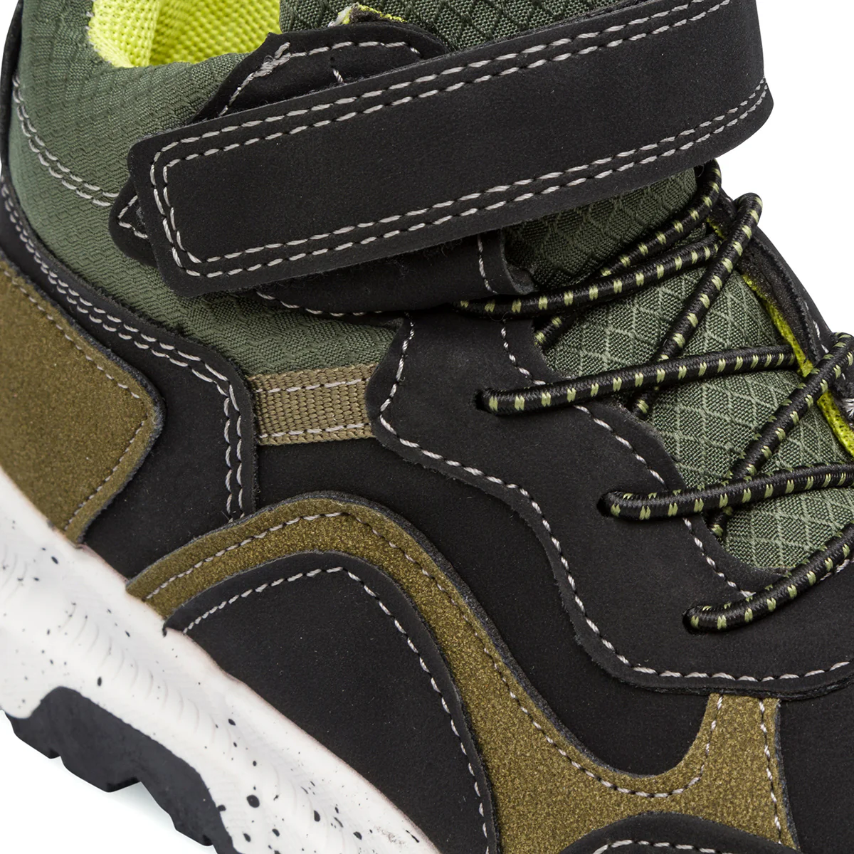 Sneakers da bambino neri e verde militare Birilli&Monelli - Image 4