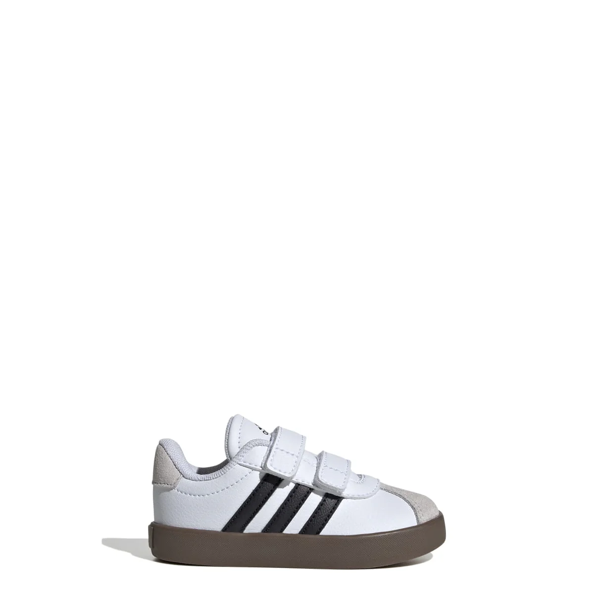 Sneakers da bambino primi passi bianche e blu con logo adidas VL Court 3.0 - Image 4