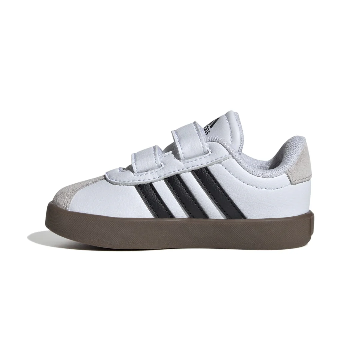 Sneakers da bambino primi passi bianche e blu con logo adidas VL Court 3.0 - Image 7