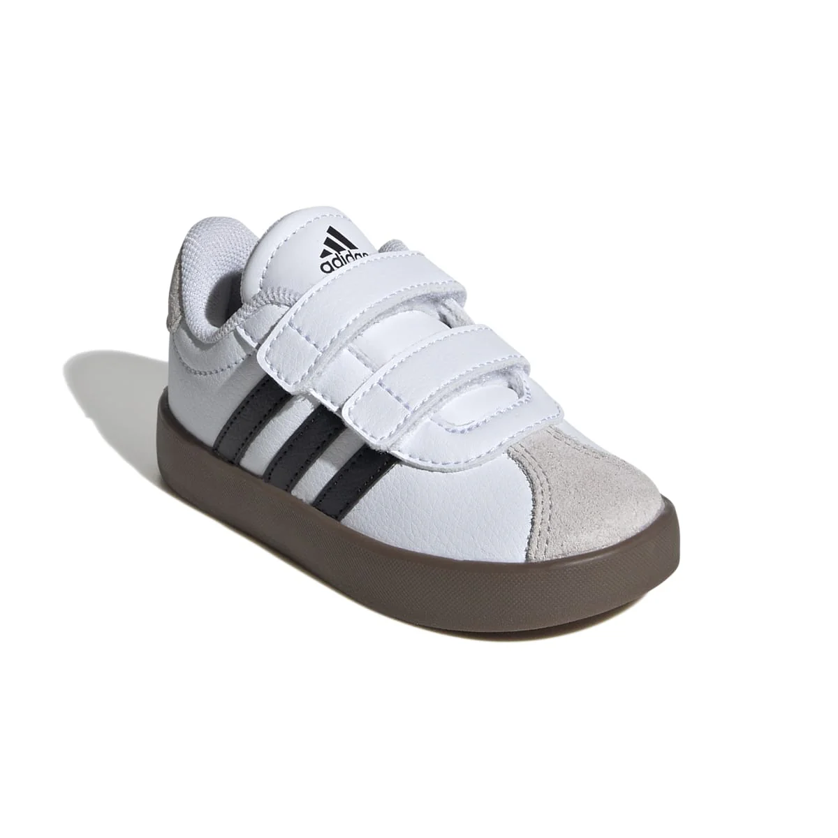 Sneakers da bambino primi passi bianche e blu con logo adidas VL Court 3.0 - Image 8