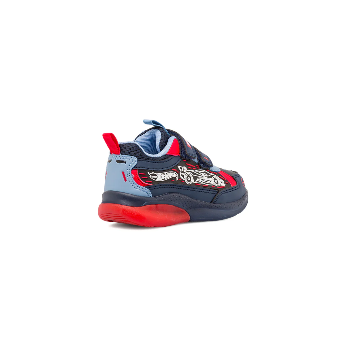 Sneakers da Bambino Primigi blu e rosso con Luci e patch auto - Image 3