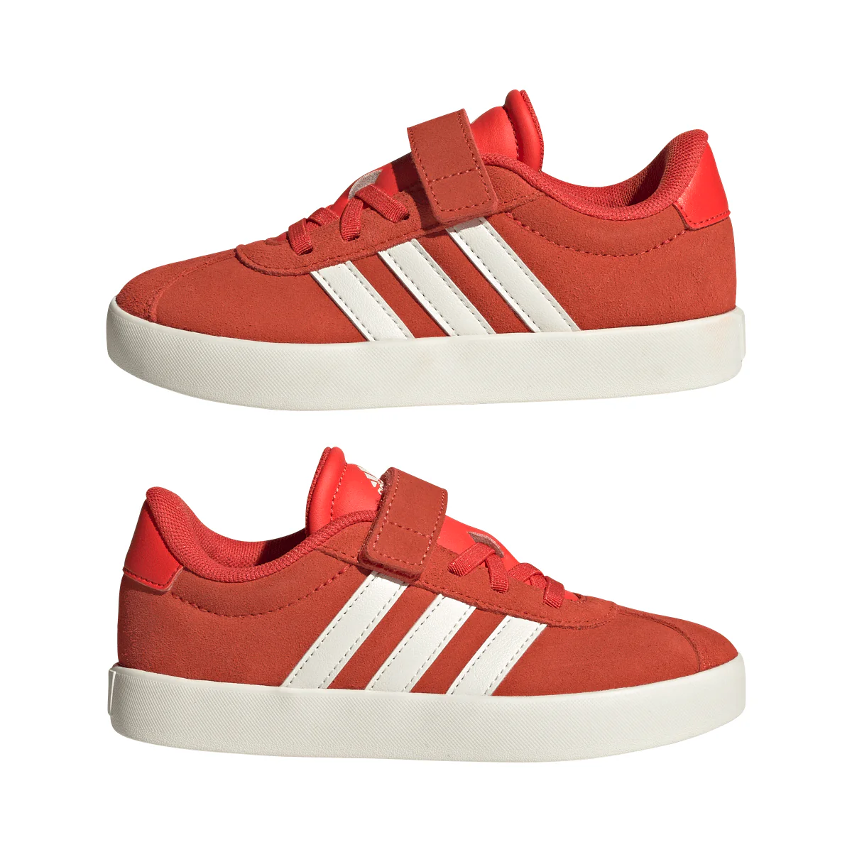 Sneakers da bambino rosse effetto scamosciato adidas VL Court 3.0 - Image 7