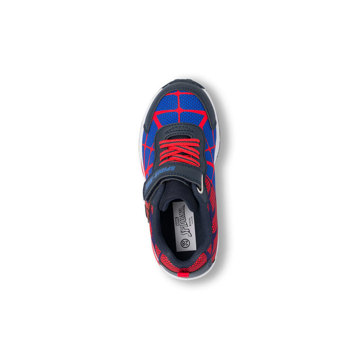 Sneakers da bambino Spiderman blu e rosso con luci nella suola e stampa - Image 6
