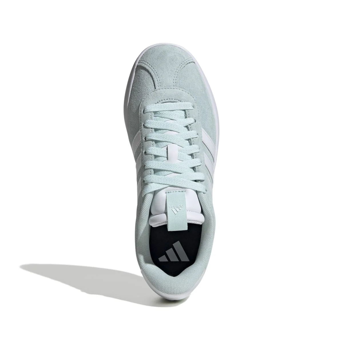 Sneakers da donna azzzurre turchese in pelle scamosciata adidas VL Court 3.0 - Image 3