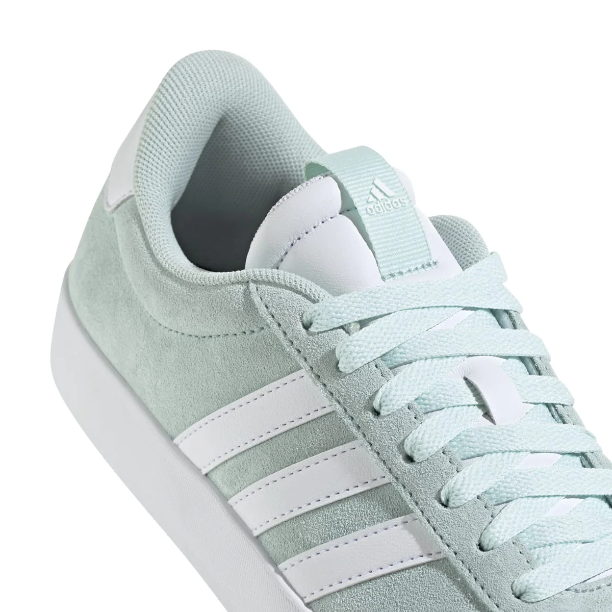 Sneakers da donna azzzurre turchese in pelle scamosciata adidas VL Court 3.0 - Image 9