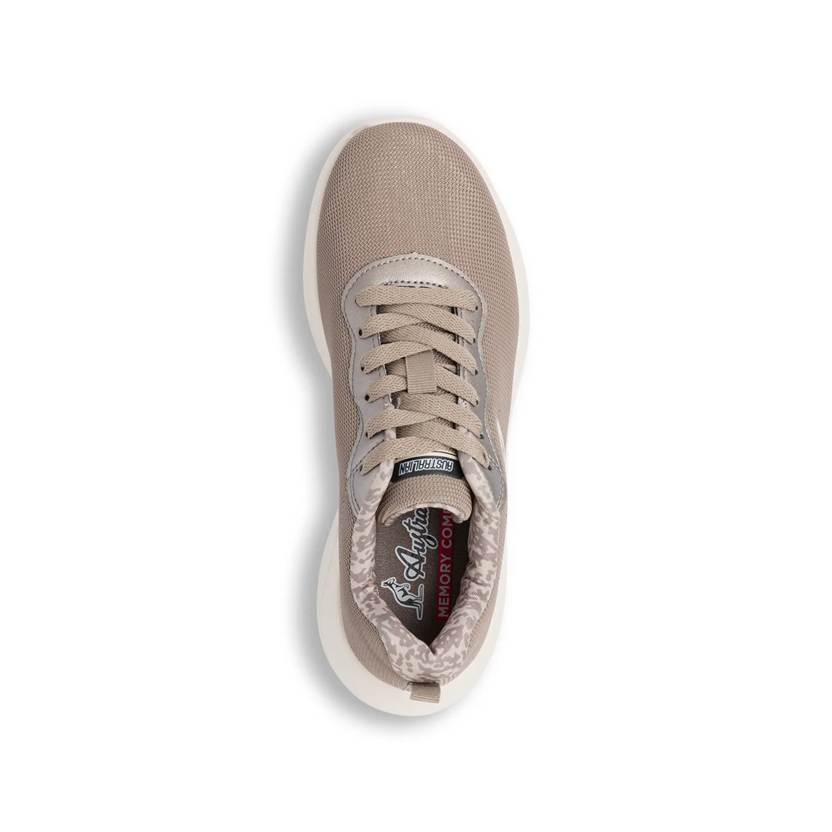 Sneakers da donna beige con glitter memory comfort Australian Cosy - Image 6