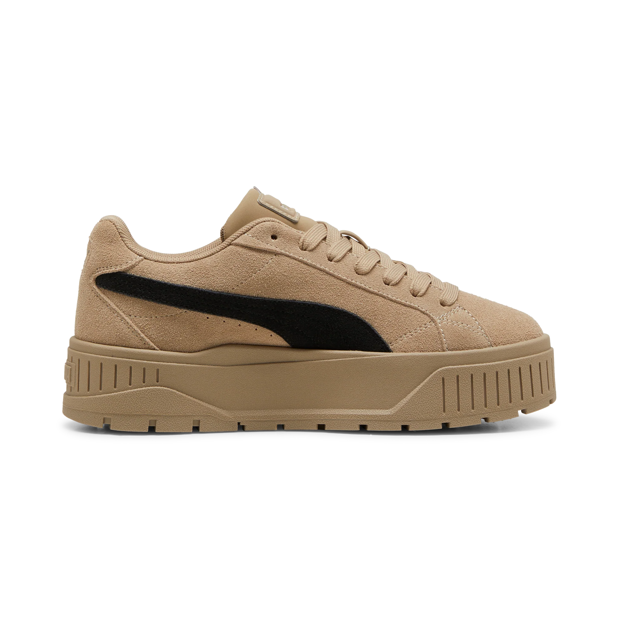 Sneakers da donna beige in pelle scamosciata Puma Karmen Metallic Dream - Image 5