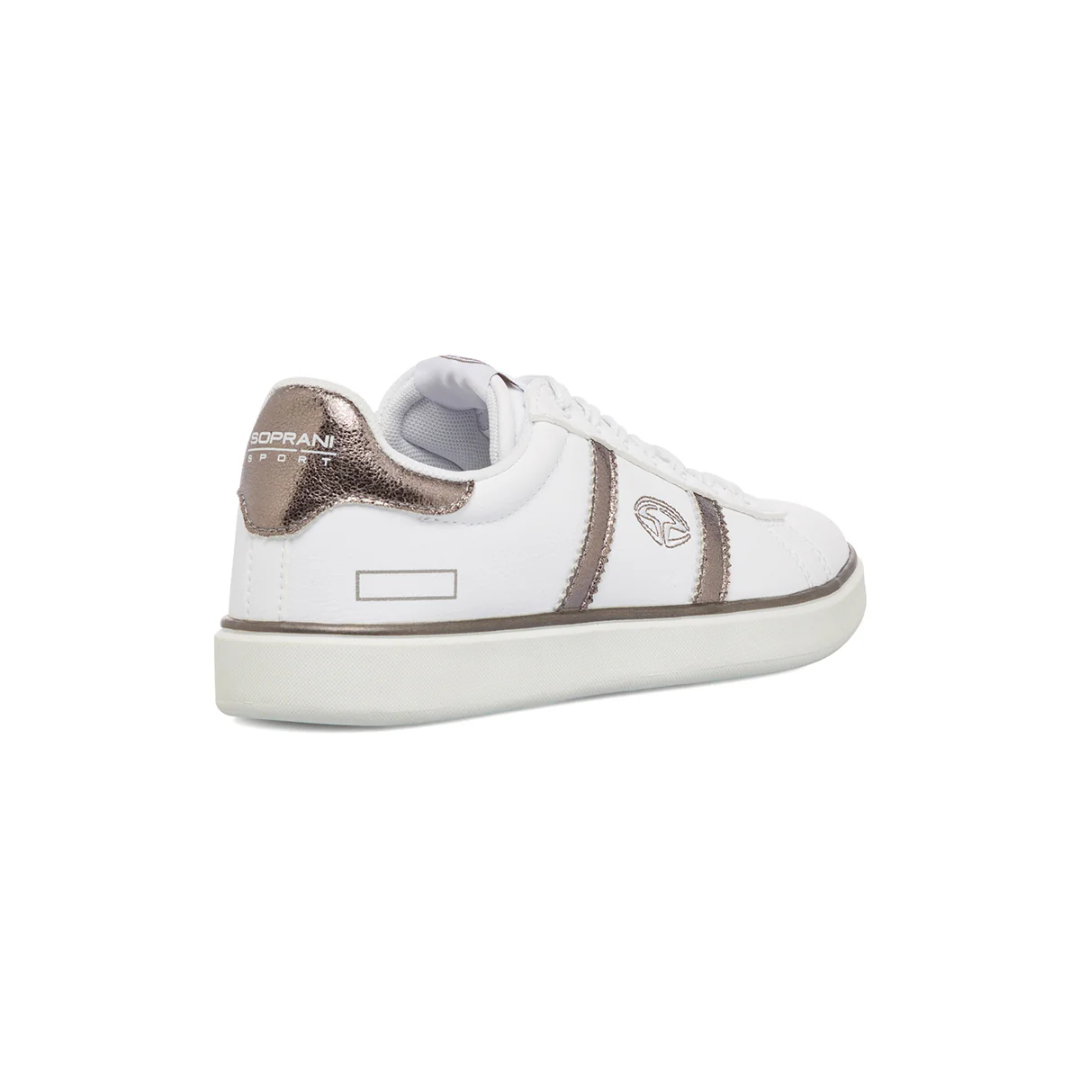 Sneakers da donna bianche con dettagli argento Soprani Sport - Image 3