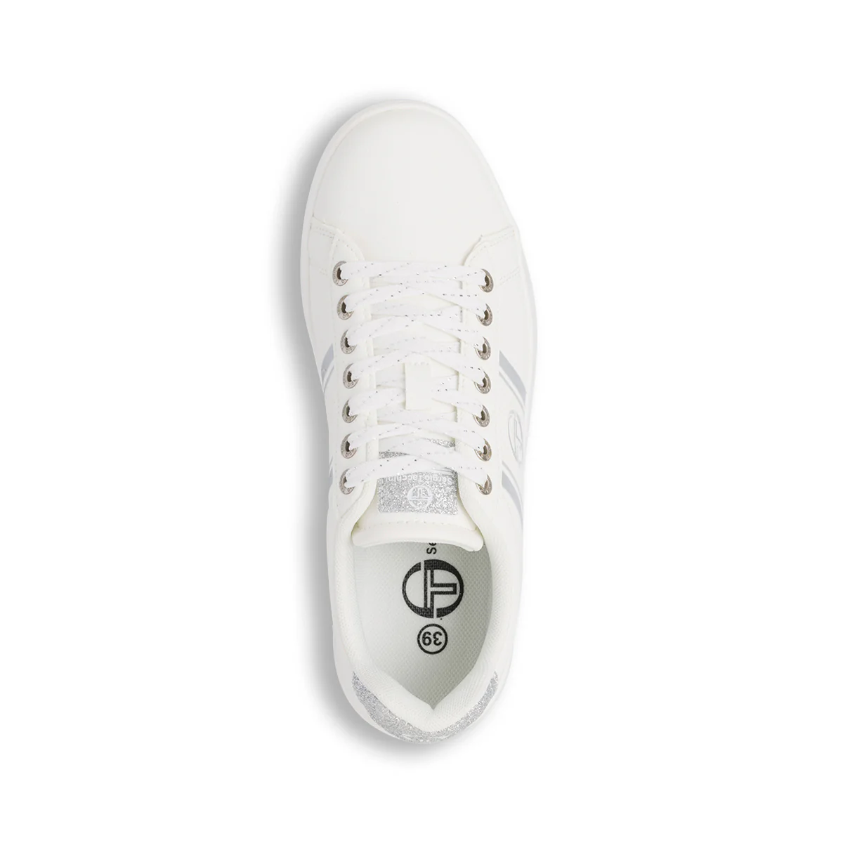 Sneakers da donna bianche con dettaglio argento Sergio Tacchini - Image 6