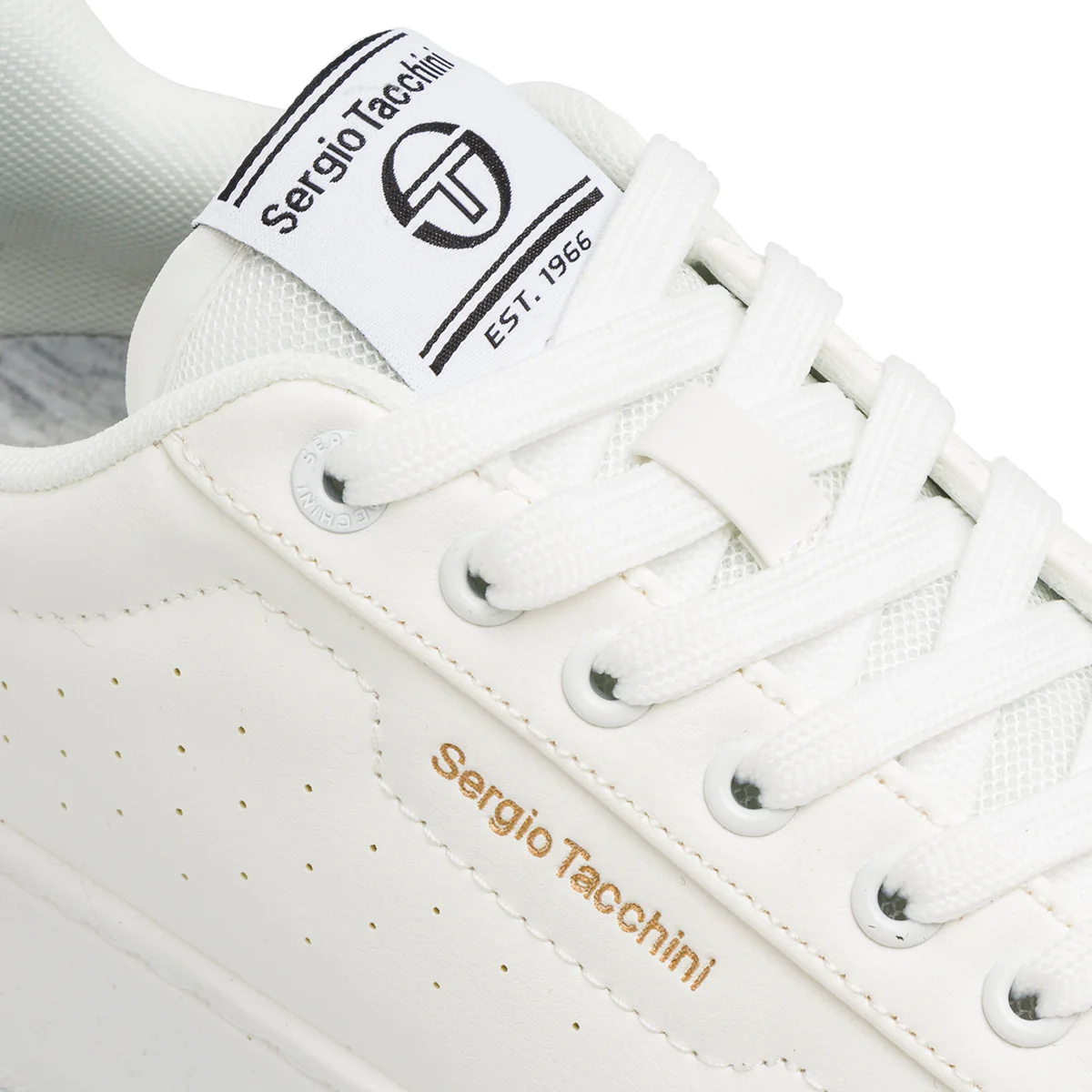Sneakers da donna bianche con dettaglio sul tallone effetto specchio Sergio Tacchini Capri - Image 5