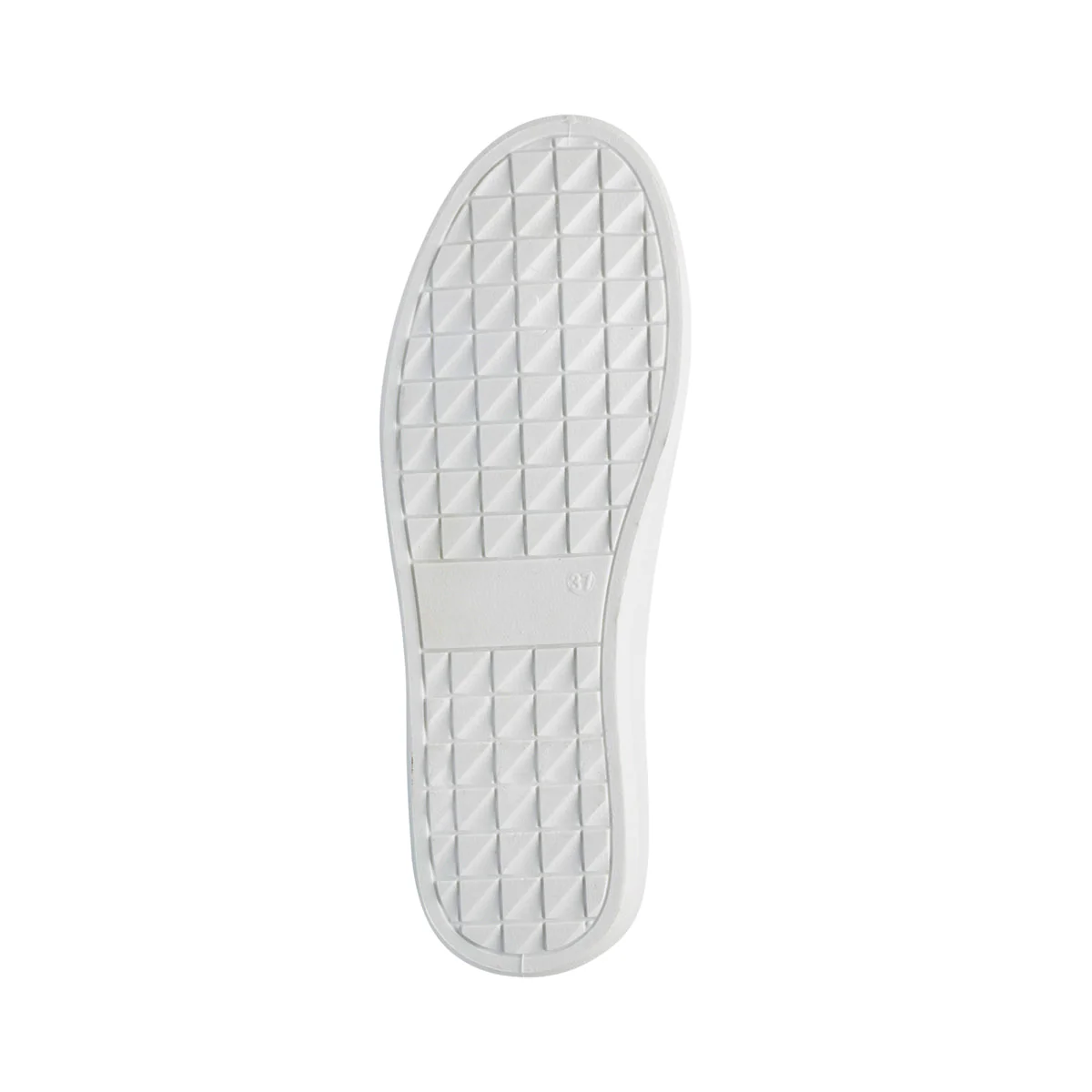 Sneakers da donna bianche con fascia glitter oro Lora Ferres - Image 4