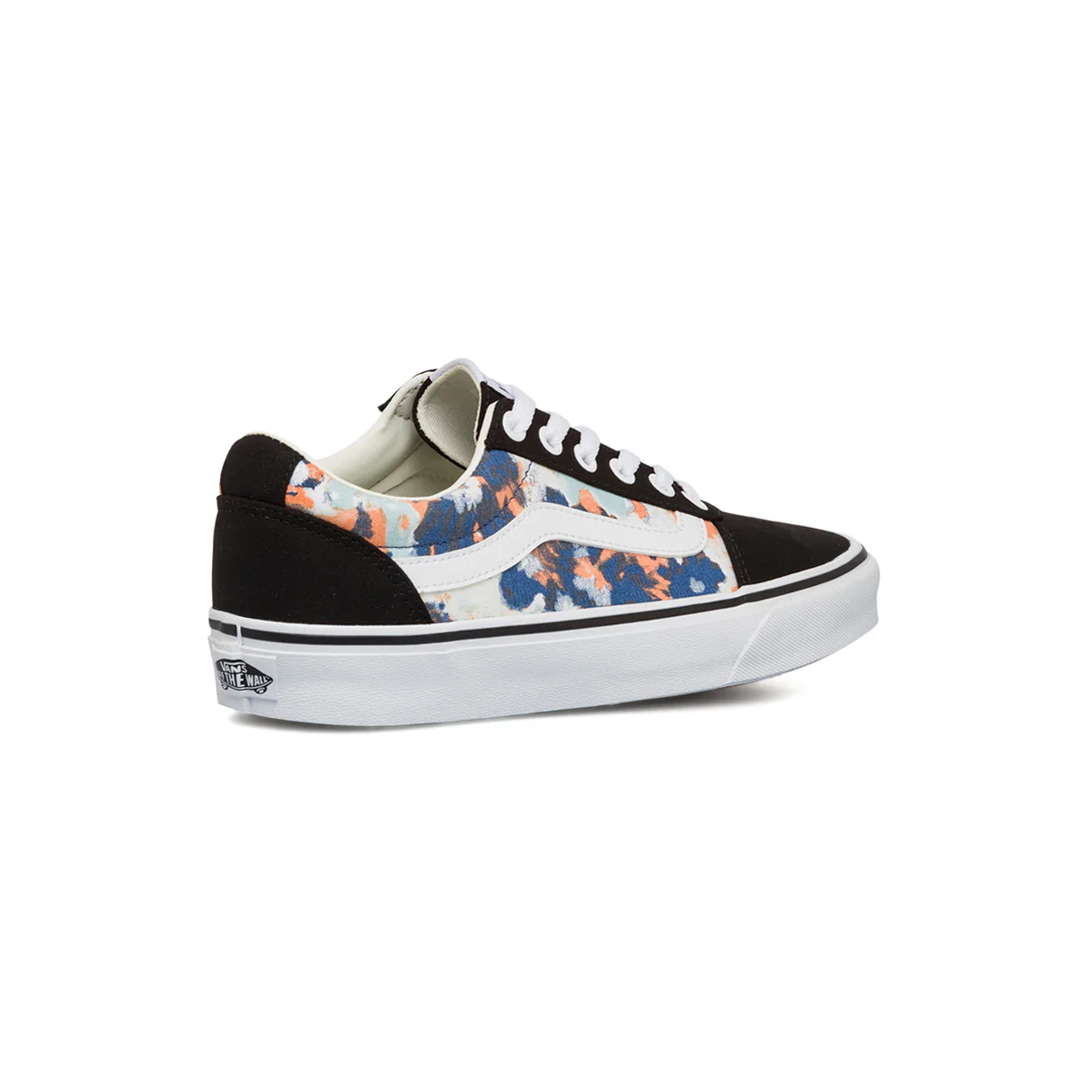 Sneakers da donna bianche e nere con stampe fiori Vans Ward - Image 3