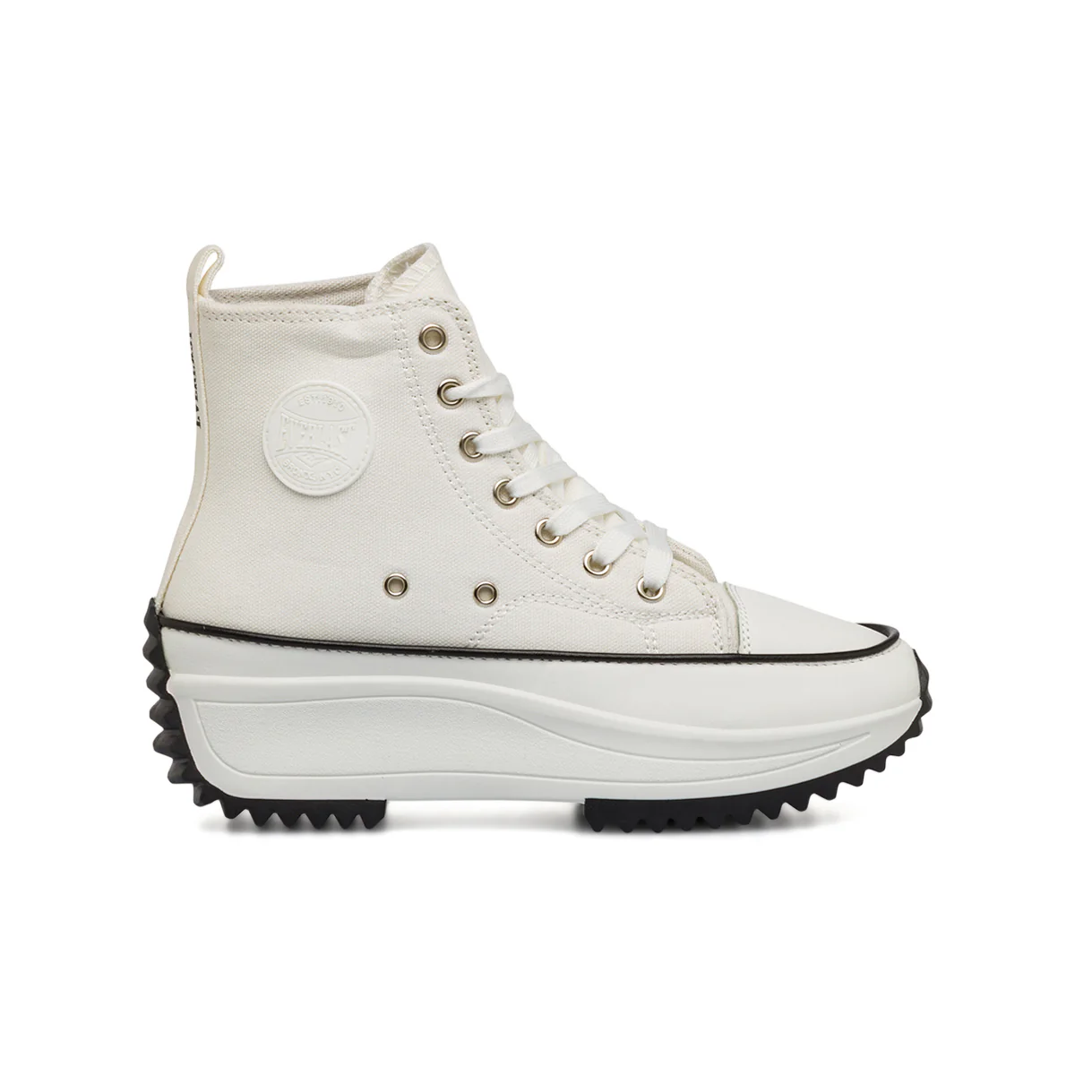 Sneakers da donna bianche in canvas con suola chunky Everlast