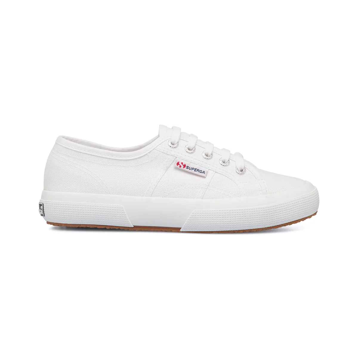 Sneakers da donna bianche in canvas Superga 2750 Cotu Classic