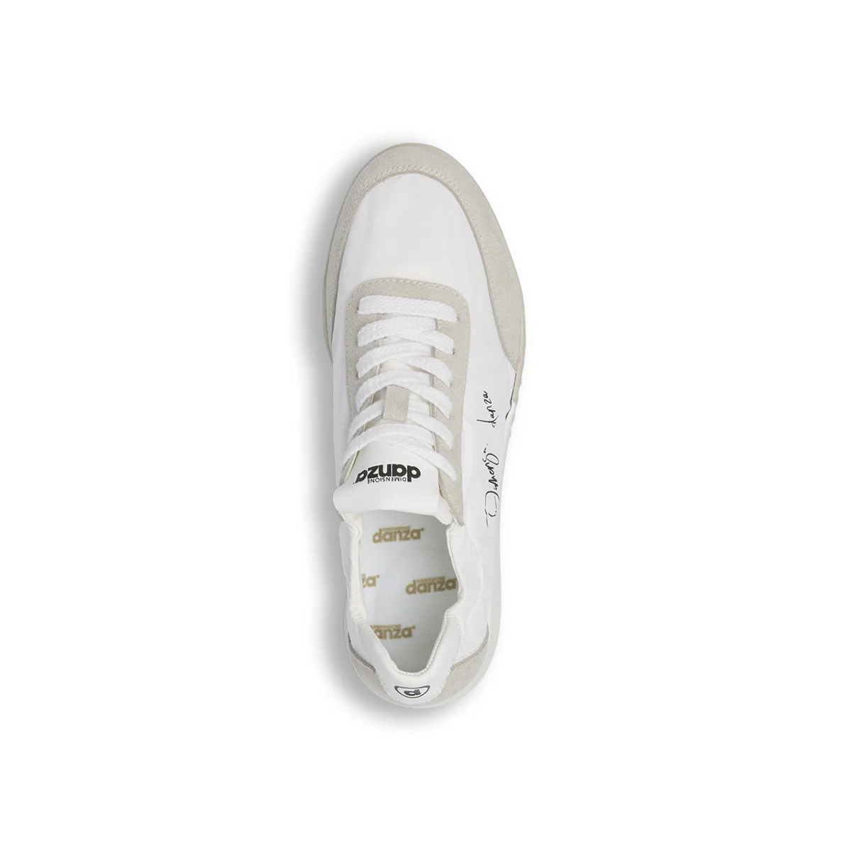 Sneakers da donna bianche in tessuto con dettagli scamosciati Dimensione Danza - Image 4