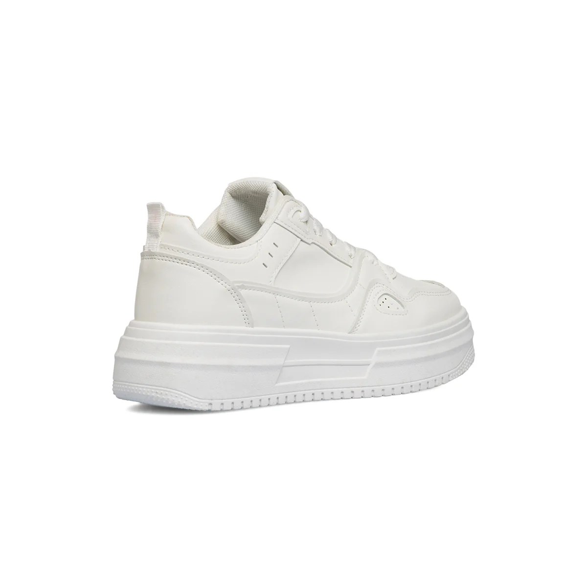 Sneakers da donna bianche Lora Ferres con suola platform - Image 3
