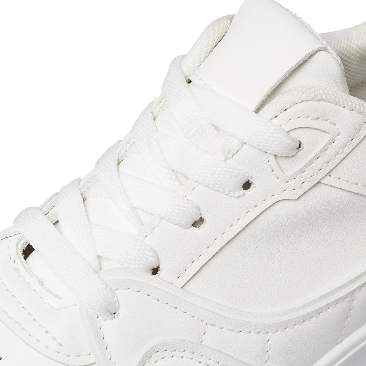 Sneakers da donna bianche Lora Ferres con suola platform - Image 4