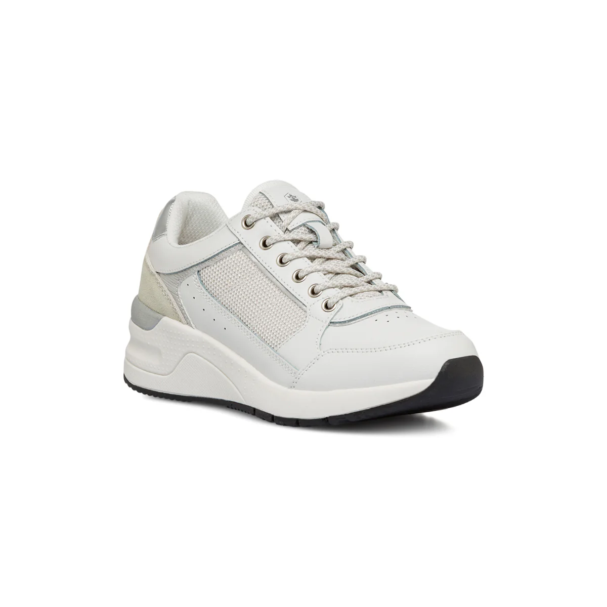 Sneakers da donna con platform memory foam bianche Lumberjack - Image 2