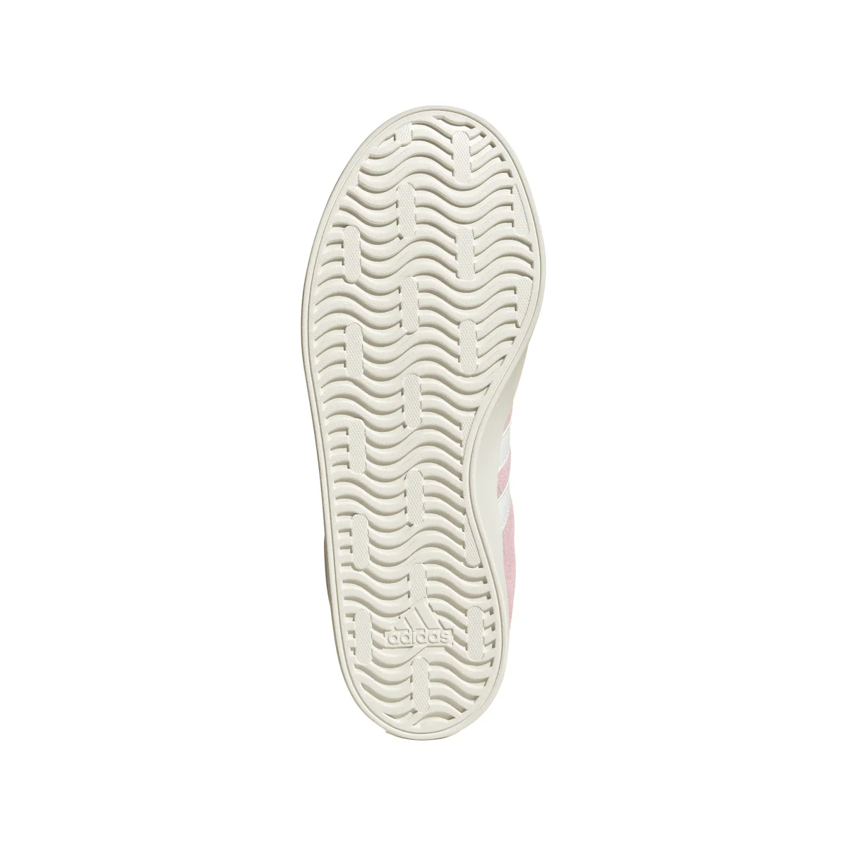 Sneakers da donna in pelle effetto scamosciato rosa e bianche adidas VL Court 3.0 - Image 5