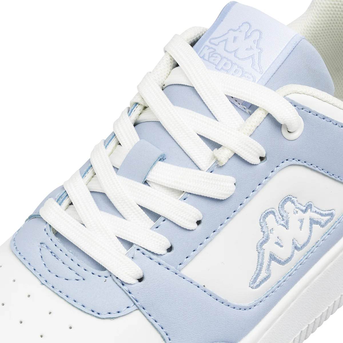 Sneakers da donna Kappa bicolore bianche con inserti azzurri - Image 5