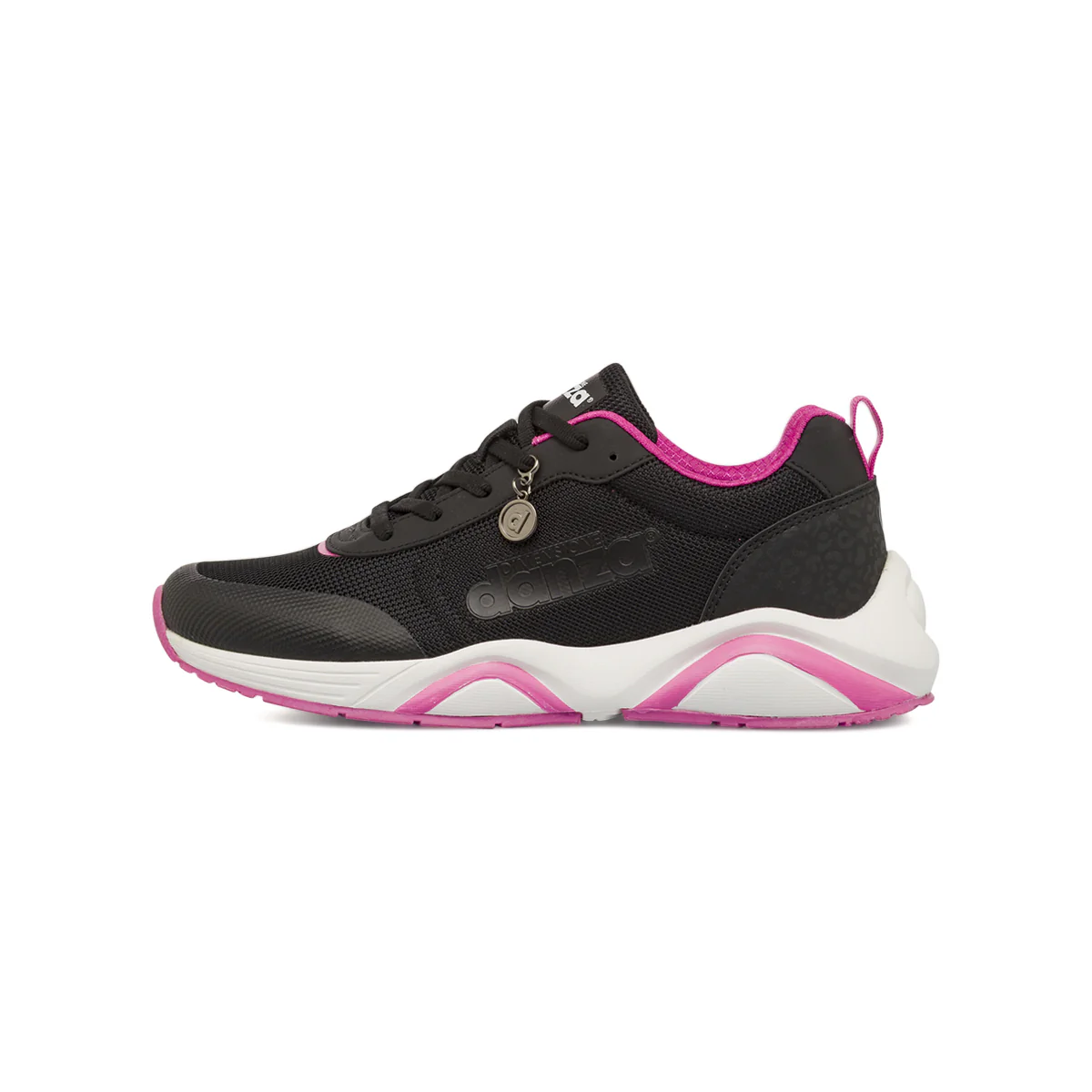 Sneakers da donna nere con dettagli fucsia Dimensione Danza