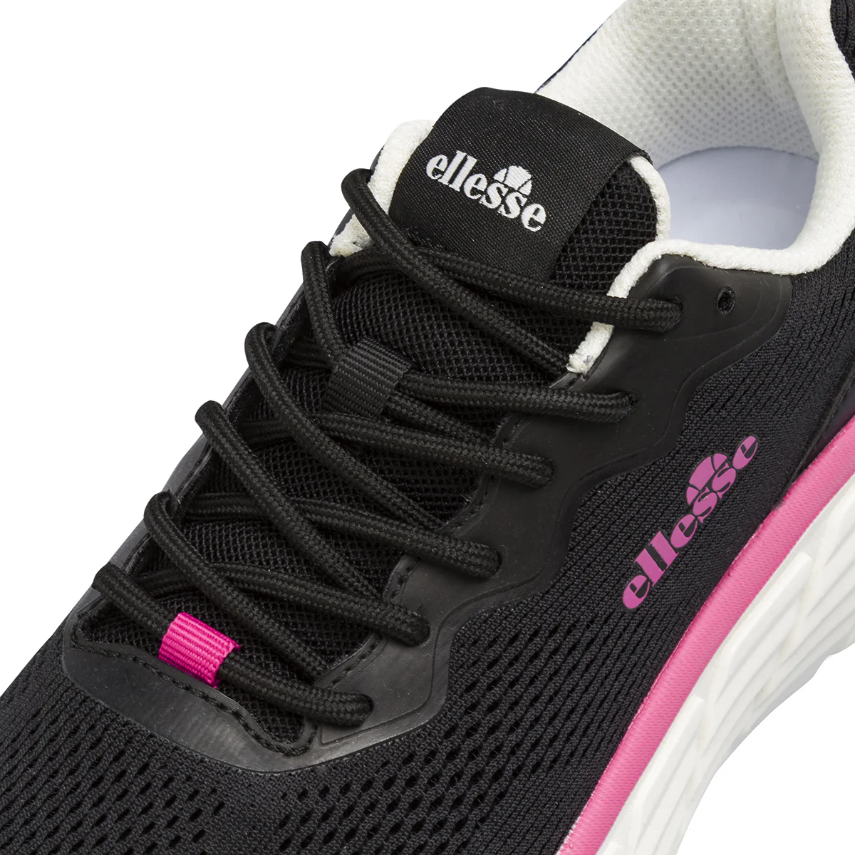 Sneakers da Donna nere con dettagli fucsia e tomaia in mesh Ellesse - Image 5