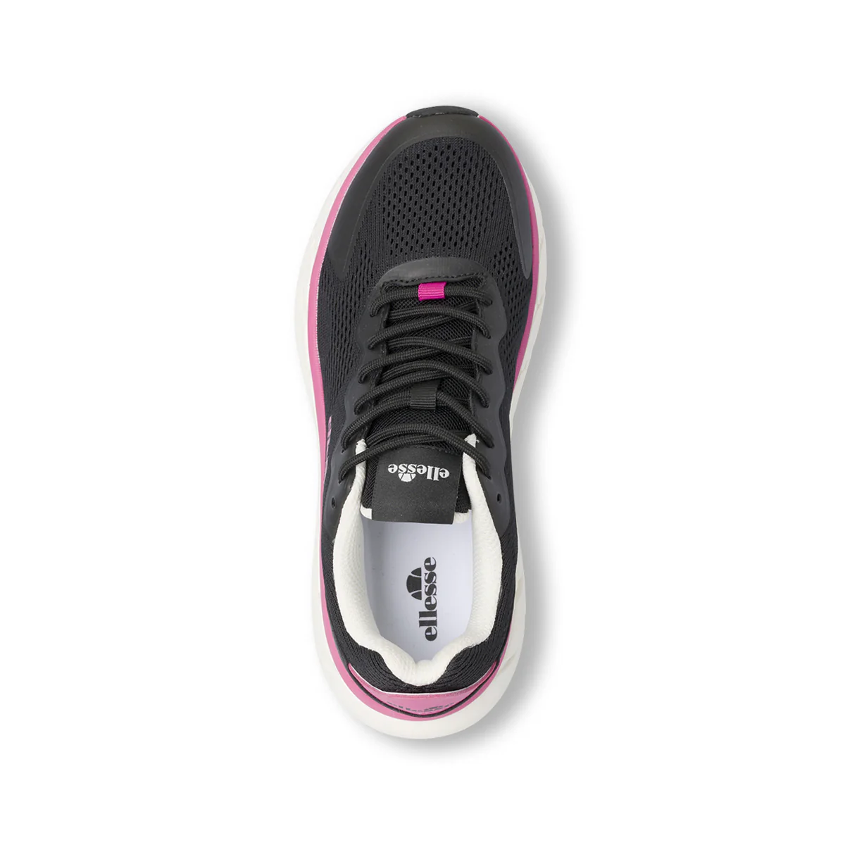 Sneakers da Donna nere con dettagli fucsia e tomaia in mesh Ellesse - Image 6