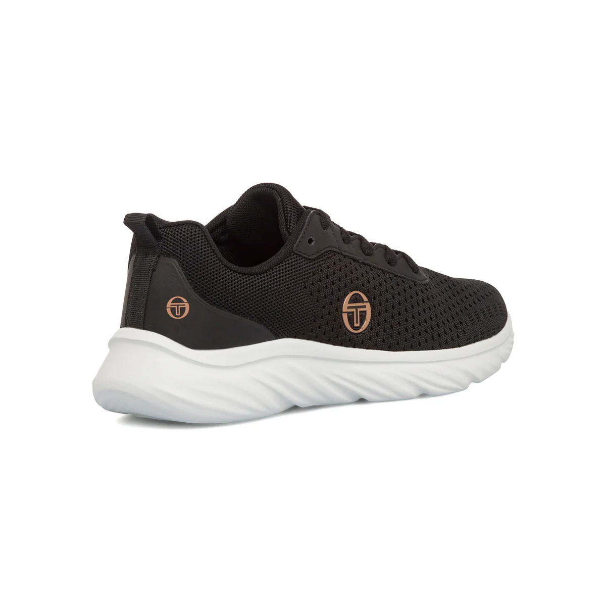 Sneakers da donna nere con logo oro rosa Sergio Tacchini Track - Image 3