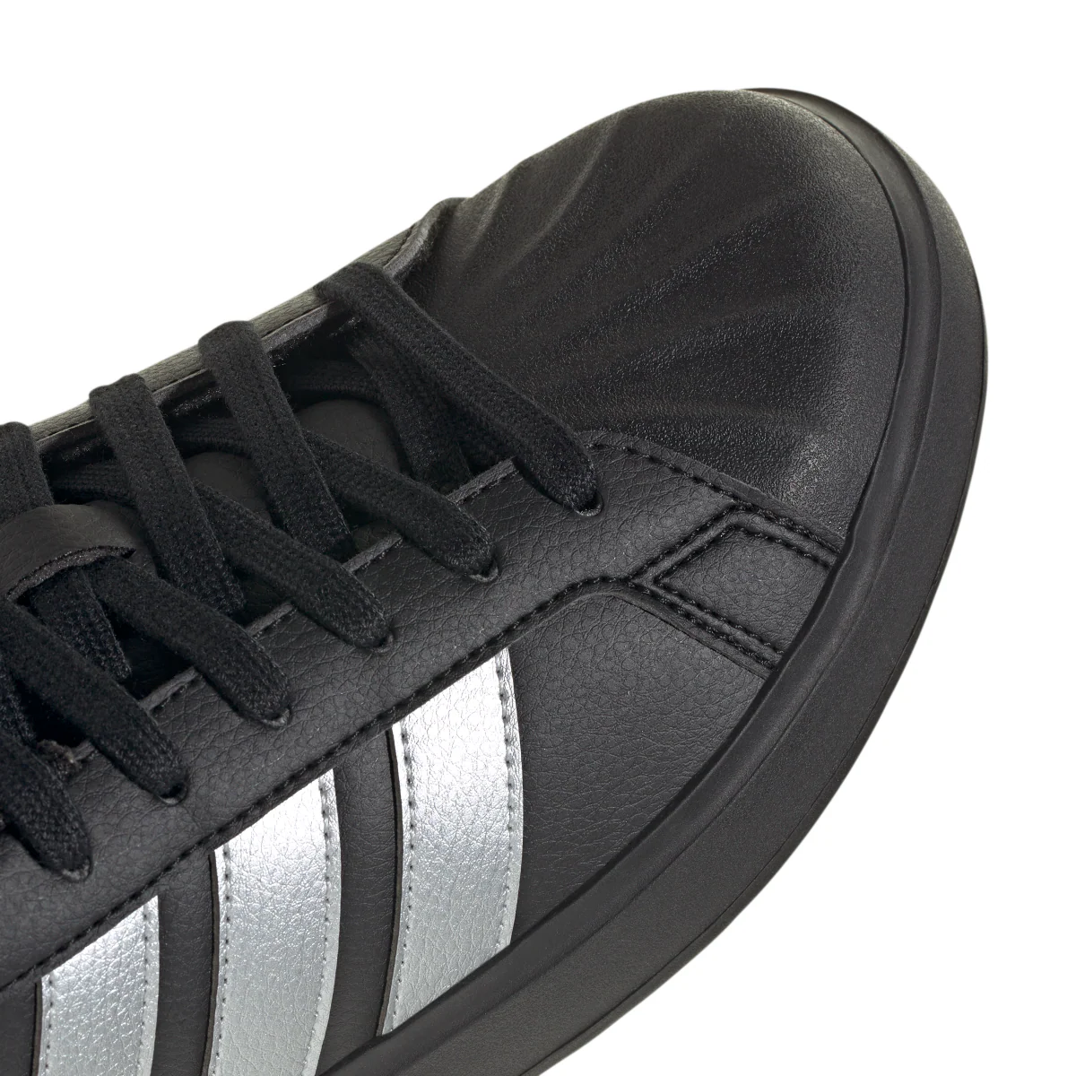 Sneakers da Donna nere con strisce laterali argento adidas STREETTALK - Image 7