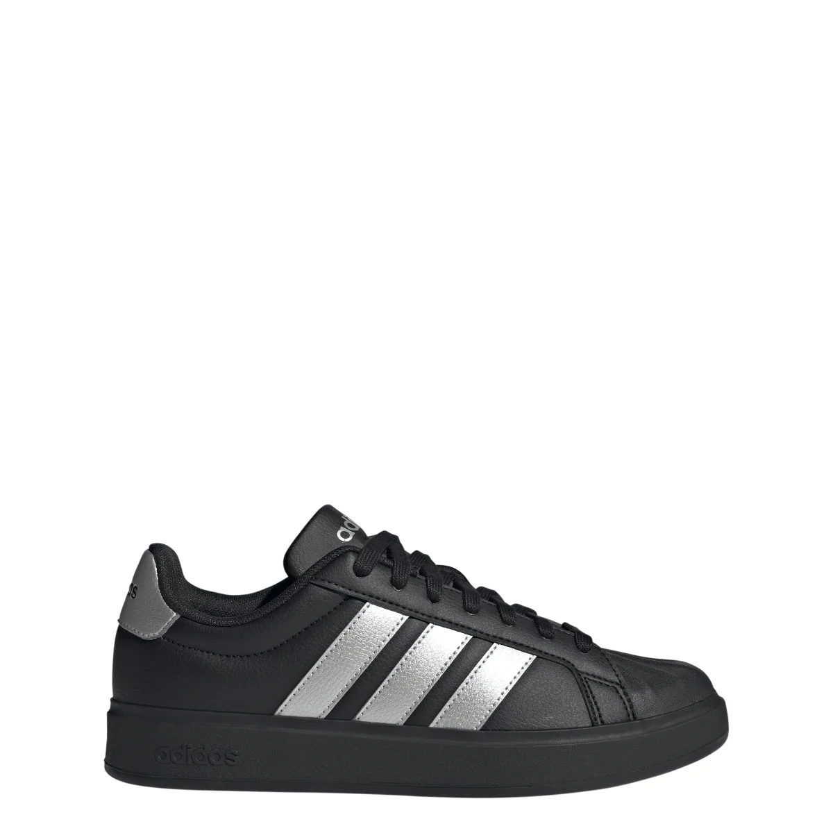 Sneakers da Donna nere con strisce laterali argento adidas STREETTALK - Image 9