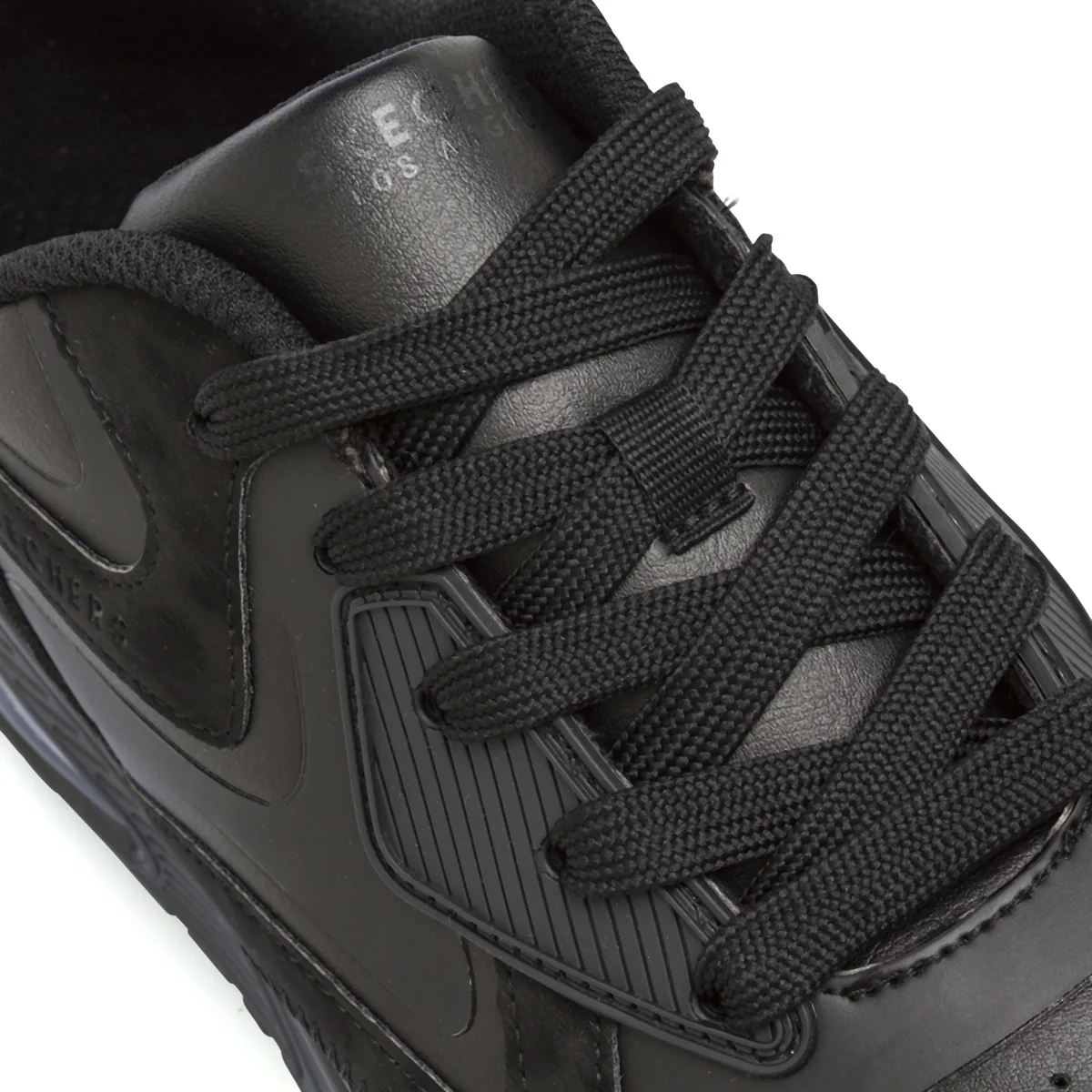Sneakers da Donna nere con suola air Skechers Uno sporty - Image 5