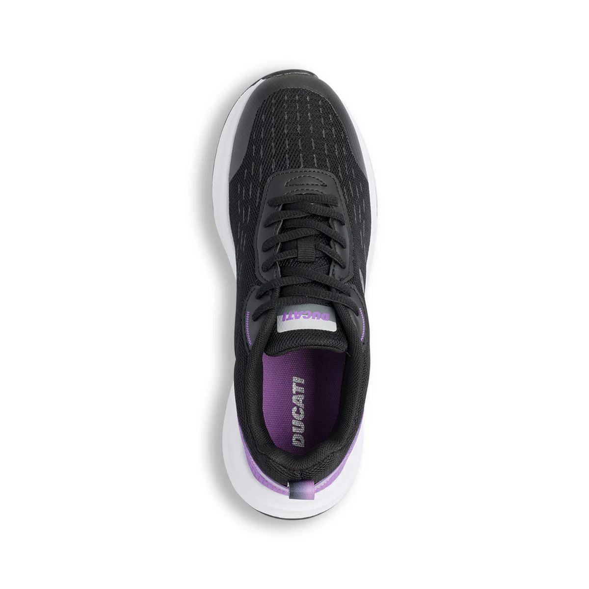 Sneakers da donna nere e lilla con logo Ducati - Image 5