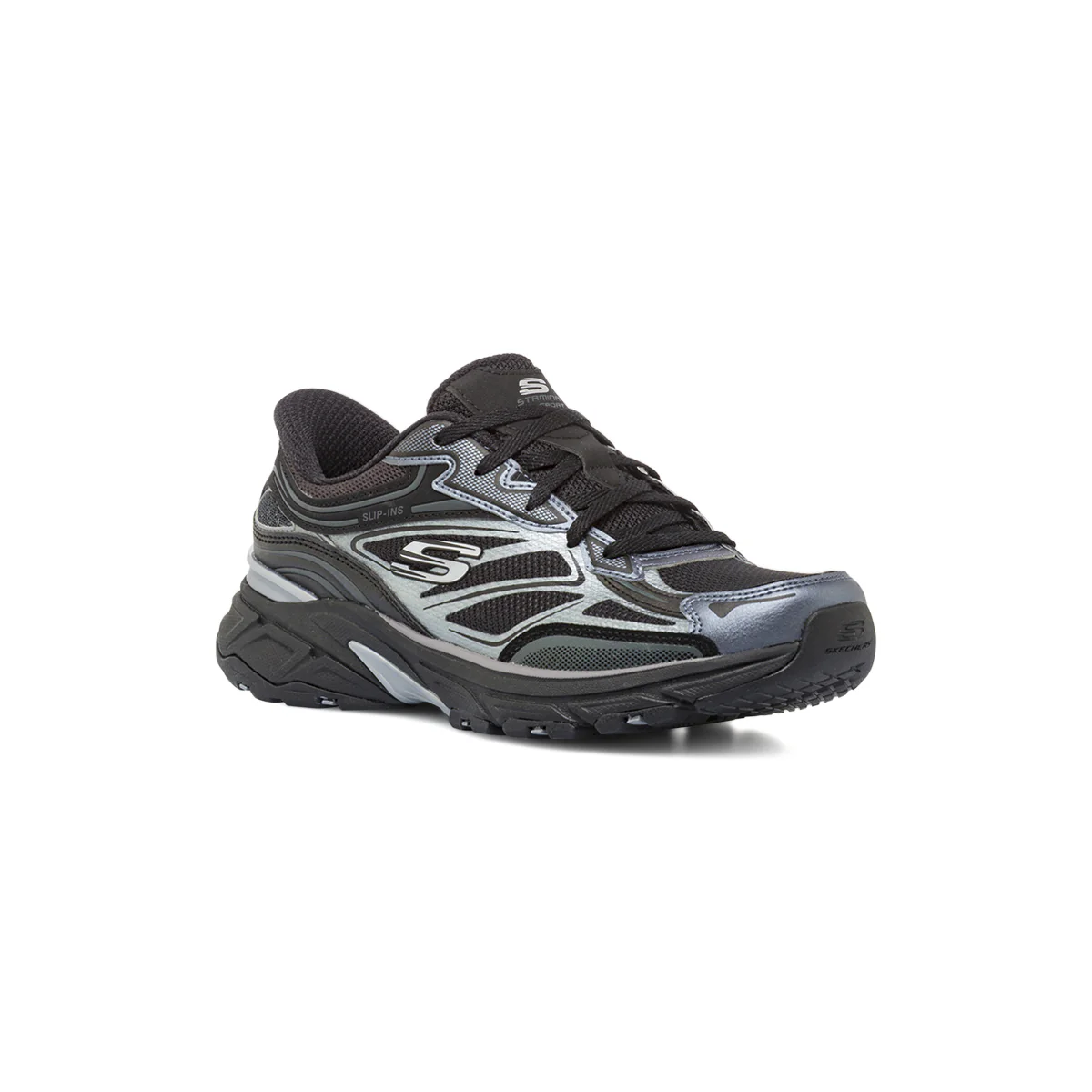 Sneakers da donna nero slip-ins Skechers Memory Foam - Image 2