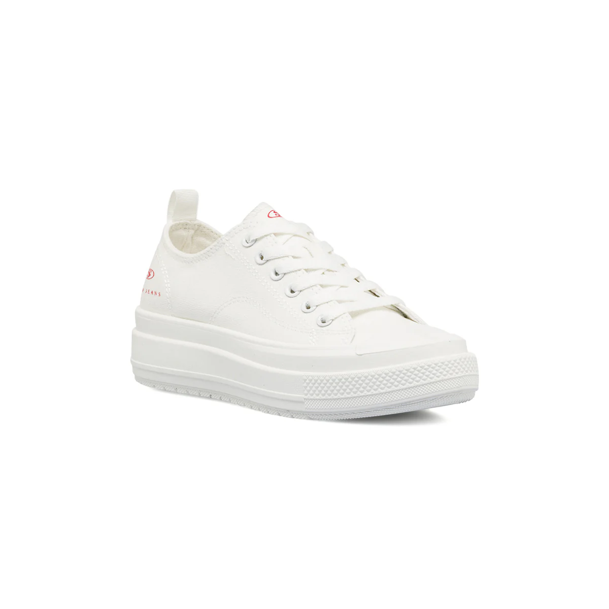 Sneakers da donna platform bianche  in tessuto Swish Jeans - Image 2