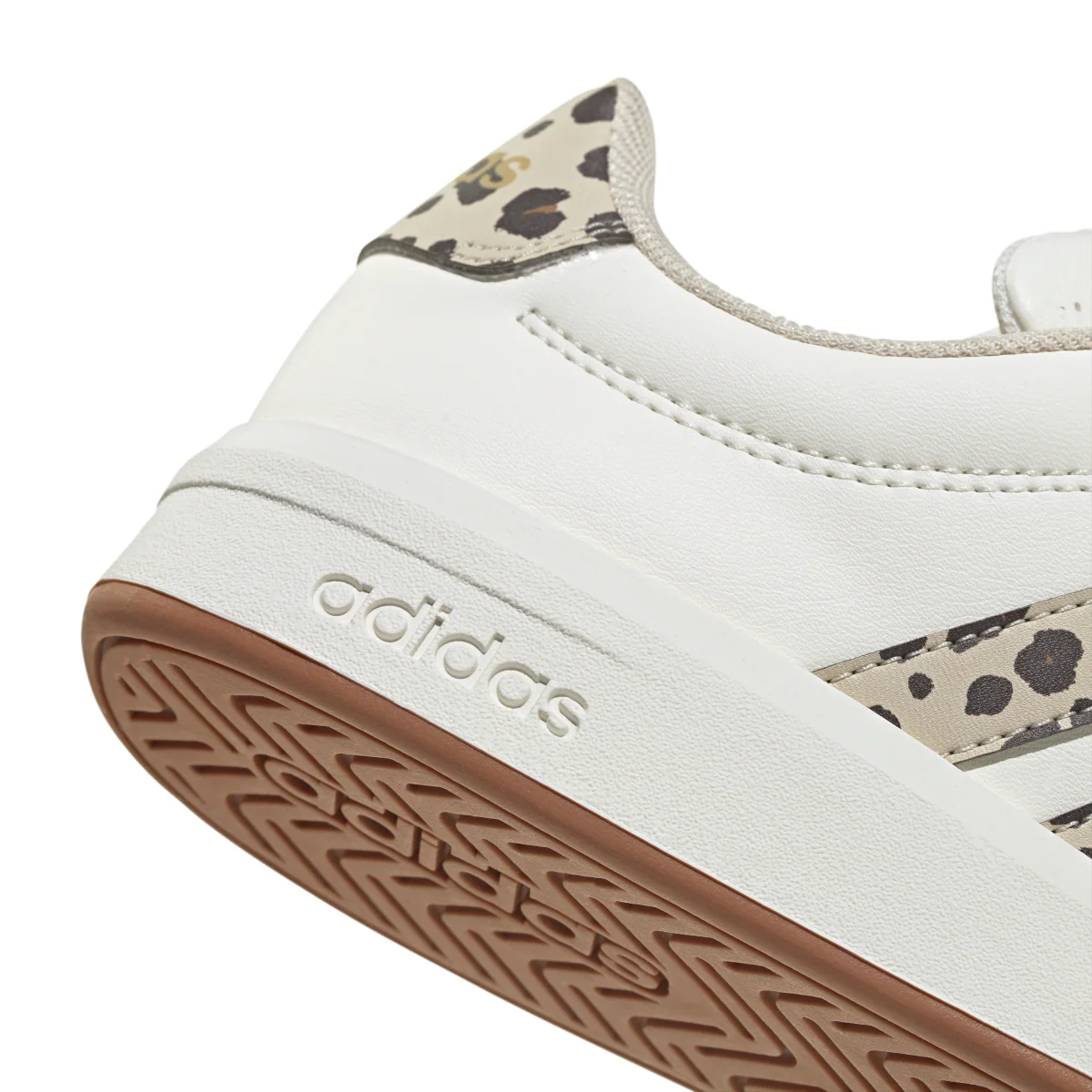 Sneakers da Ragazza adidas Grand Court 3.0 bianche e stampa animalier - Image 5