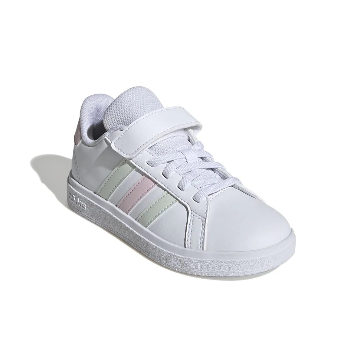 Sneakers da ragazza bianche con dettagli rosa e verdi adidas Grand Court 2.0 - Image 6