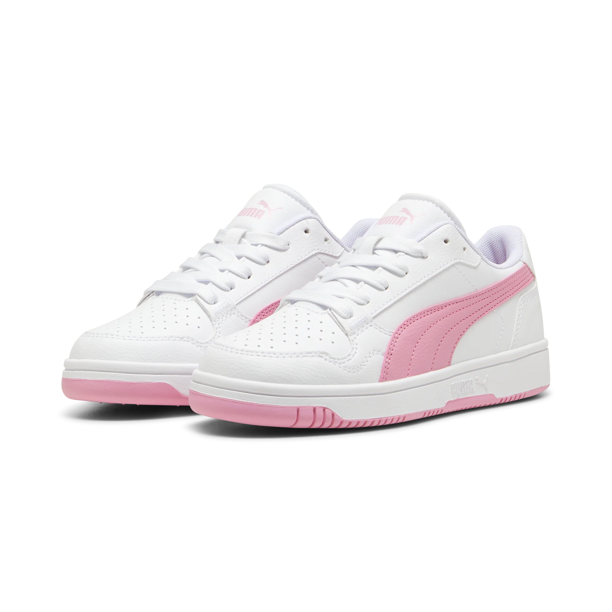 Sneakers da ragazza bianche con insertirosa Puma Reb-L - Image 2