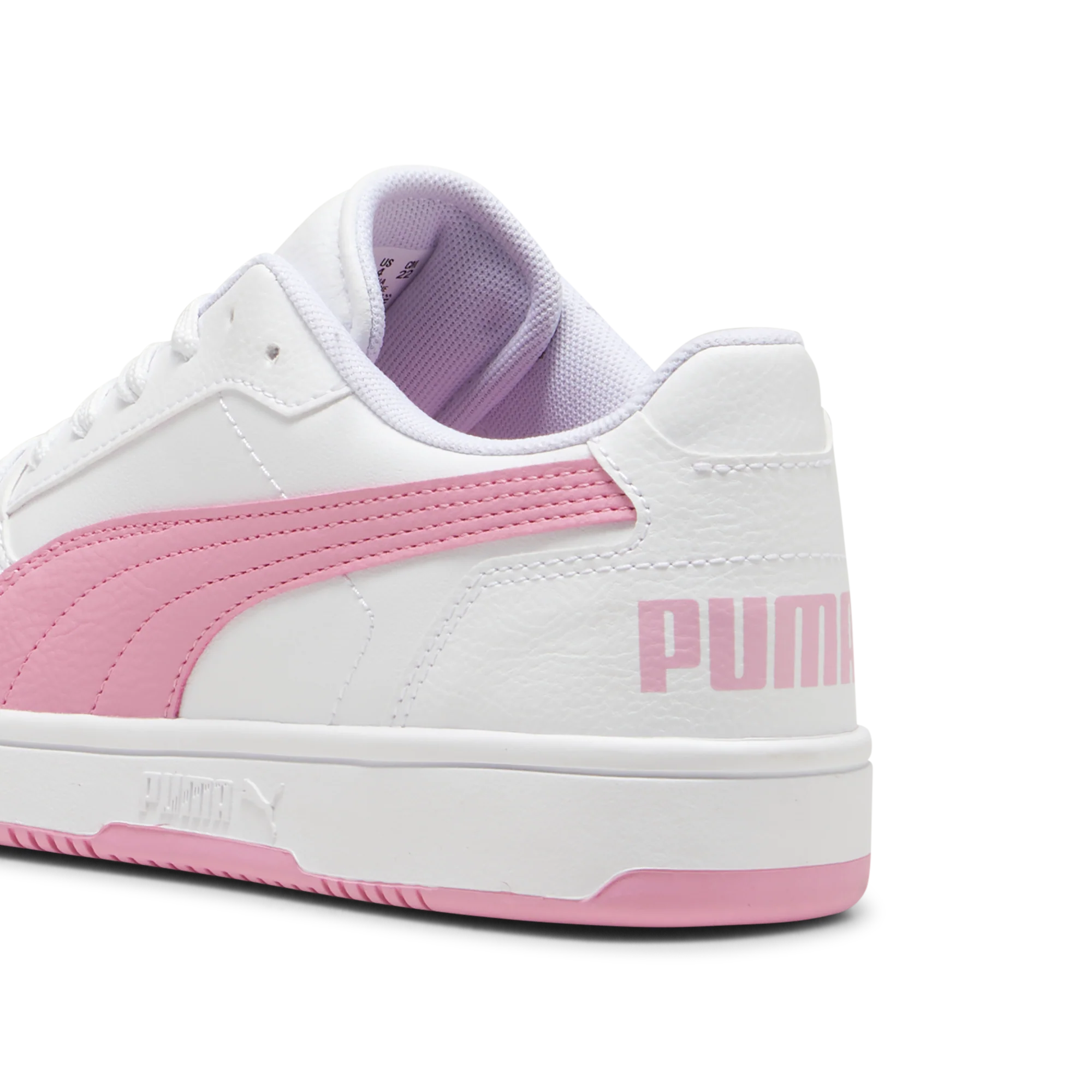 Sneakers da ragazza bianche con insertirosa Puma Reb-L - Image 3