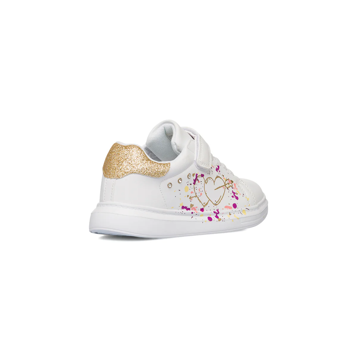 Sneakers da ragazza bianche con stampe e glitter Le scarpe di Alice - Image 3