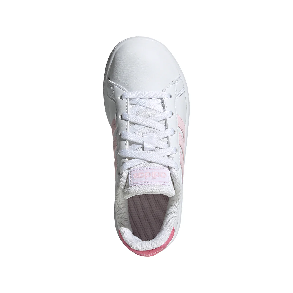 Sneakers da ragazza bianche con strisce a contrasto adidas Grand Court - Image 4